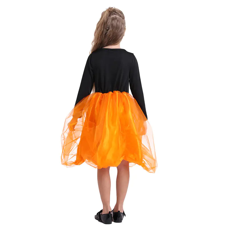 LED Pumpkin Dress Costume for Kids Halloween Set