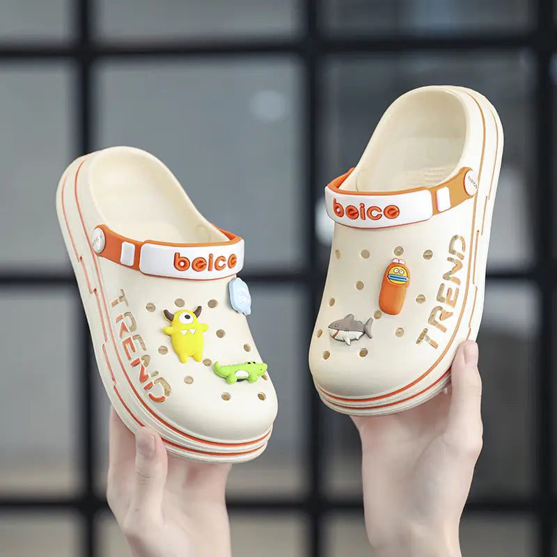 Dino Delight Kids' Summer Clogs