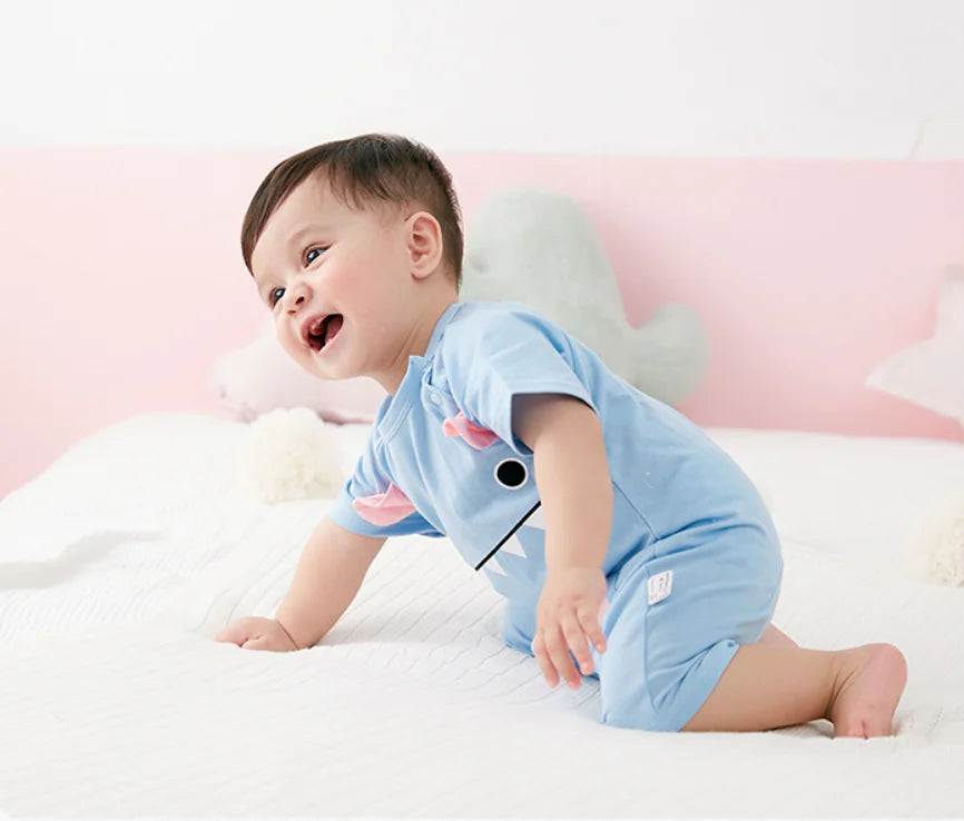 Boys' Summer Cotton Romper - Korean Trend
