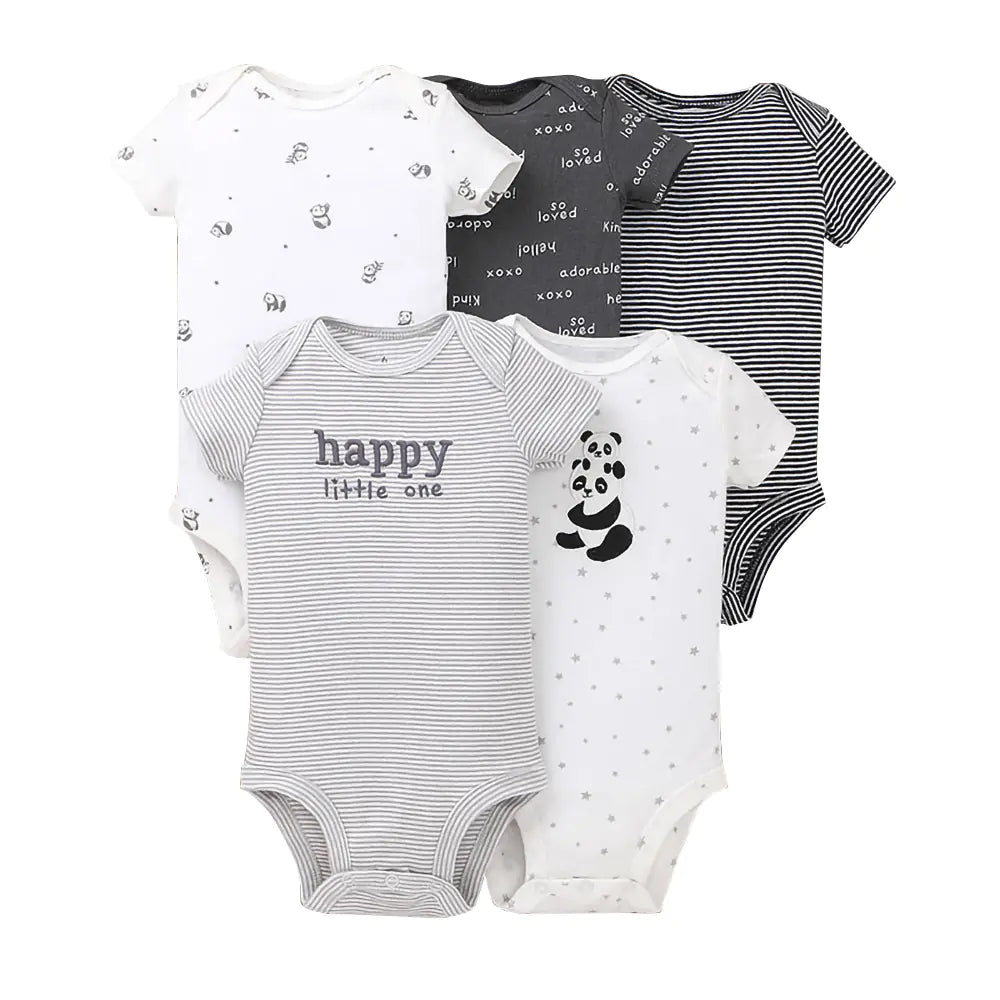 Bright & Comfy Infant Romper Bundle (5pc)