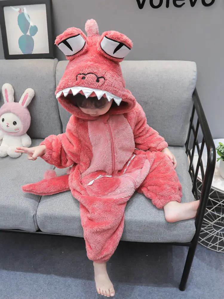 Girls Casual Facecloth Loungewear Pajamas Set