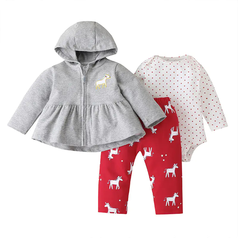 New Baby Kids Outfit Set with Hoodie