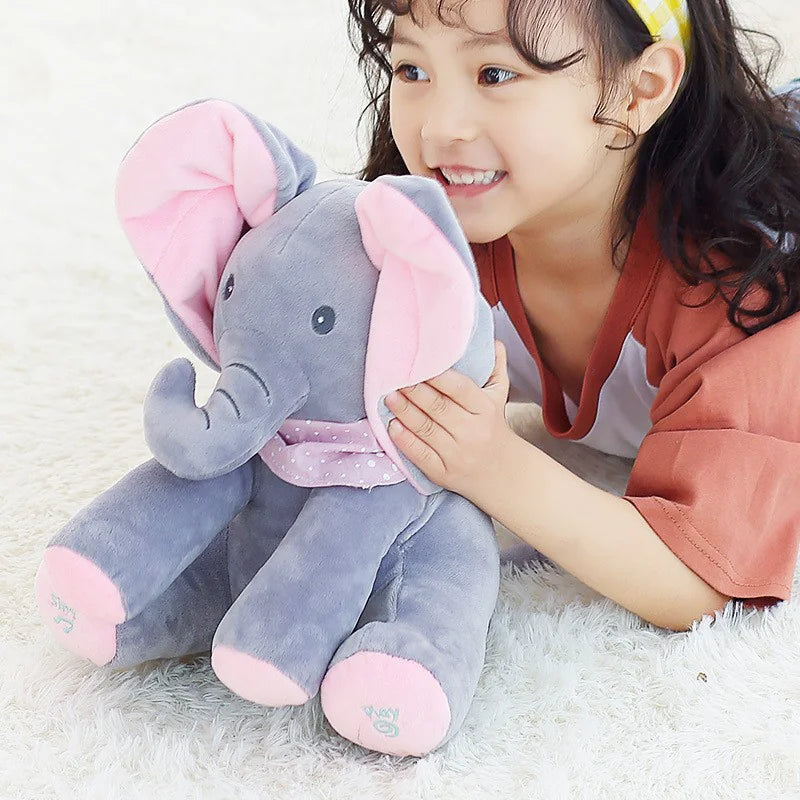 Interactive Elephant Plushie – Peekaboo Play