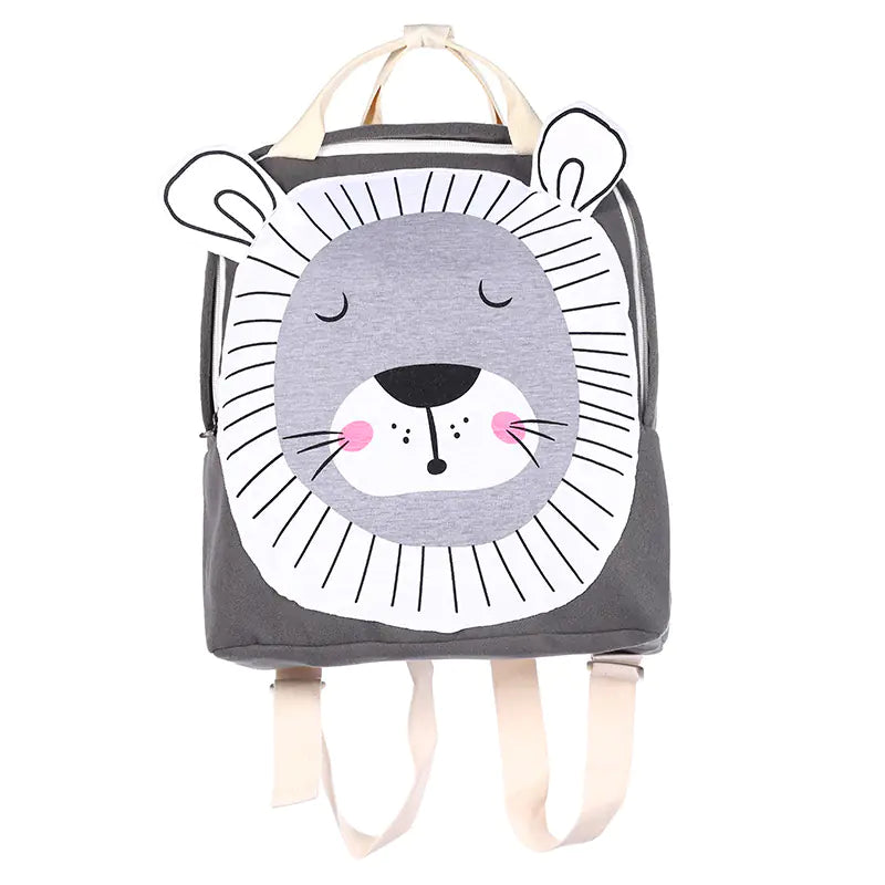 3D Cartoon Animal Backpack for Kids' School