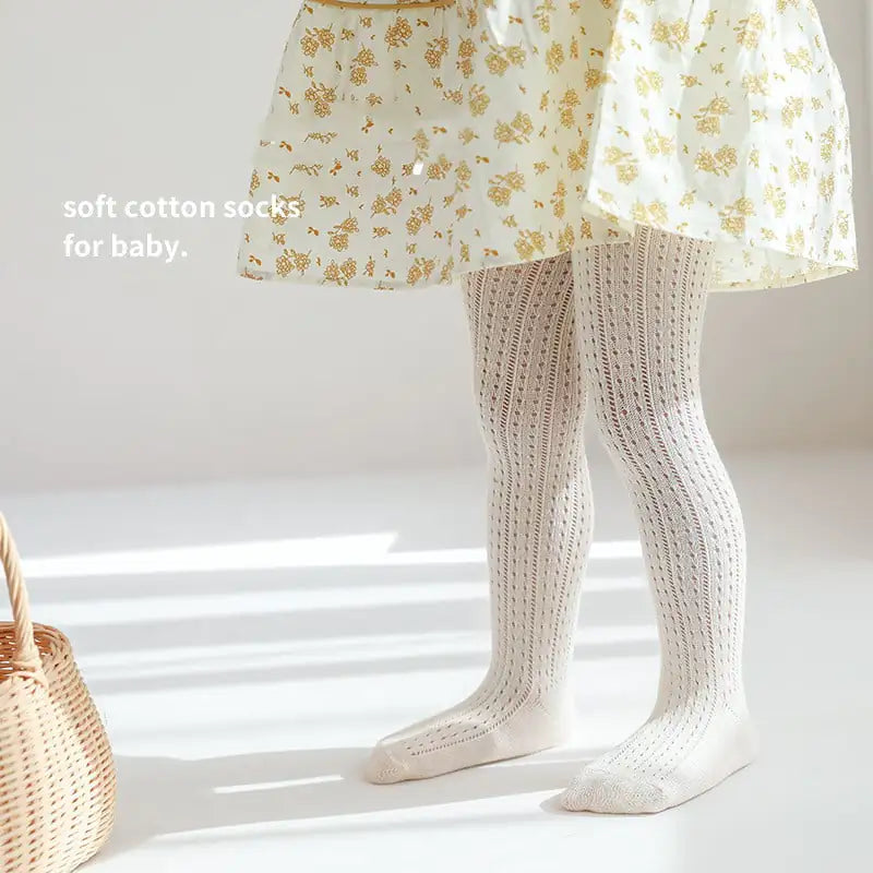 Chic Summer Cotton Leggings for Little Girls