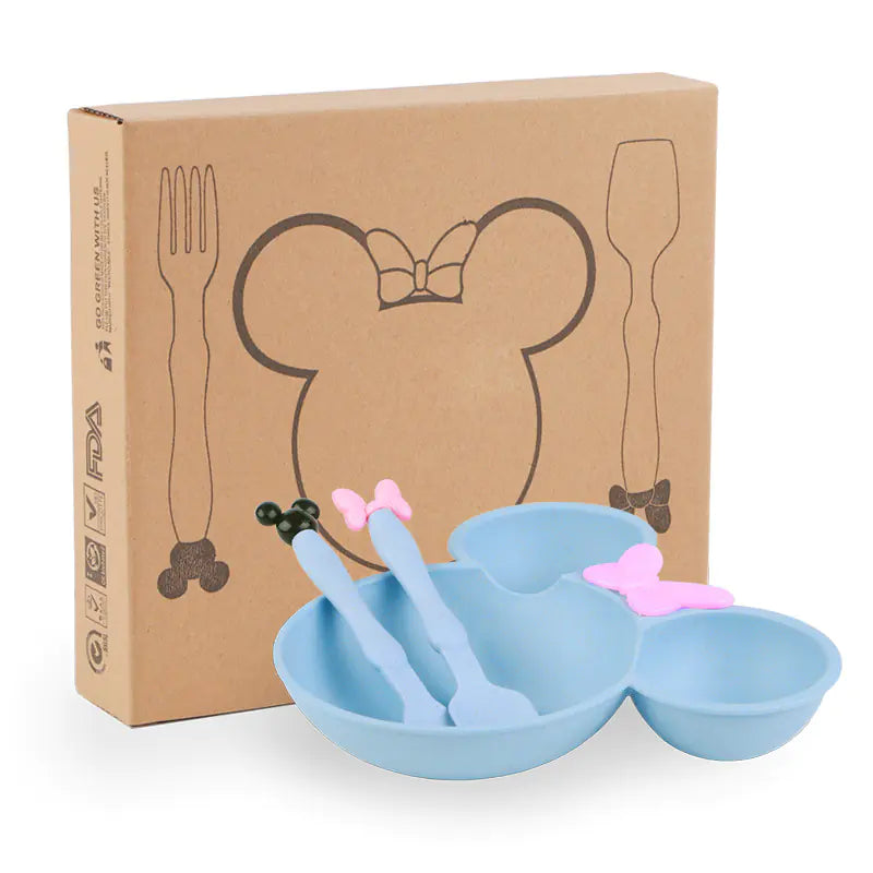 Kids' Eco-Friendly Cartoon Dining Set