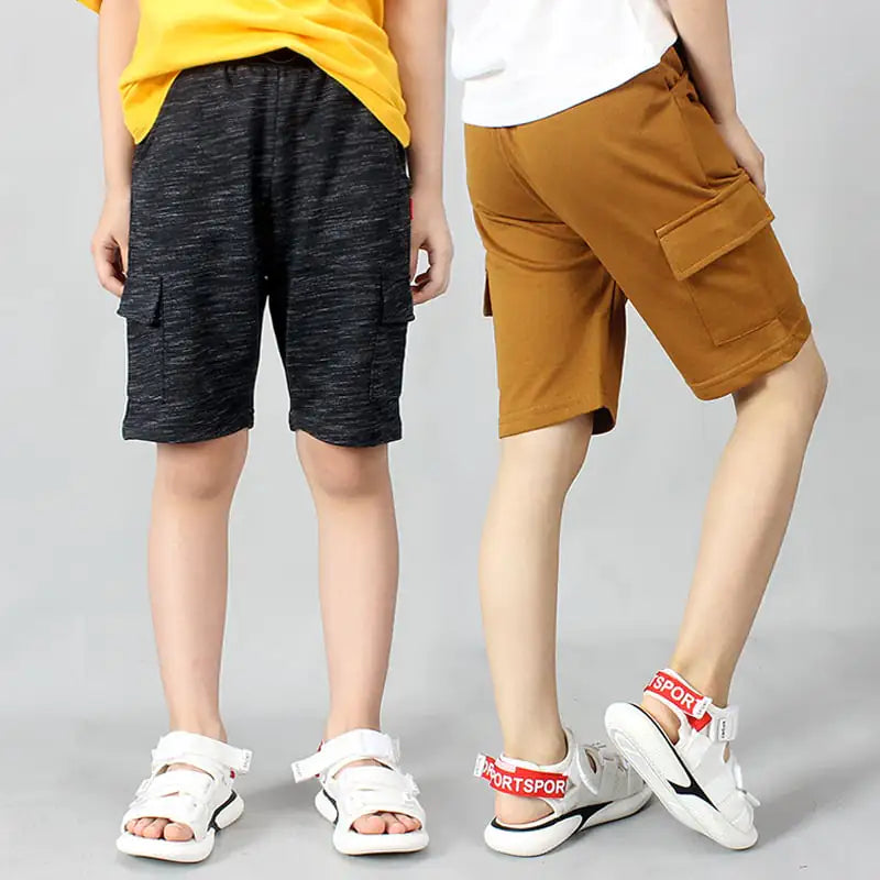 Boys' Cotton Casual Overalls Shorts for Summer