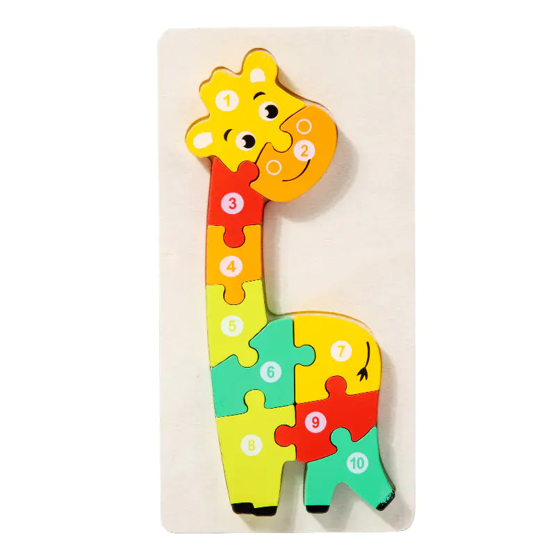 Kid-Friendly Wooden Learning Puzzles - Bulk