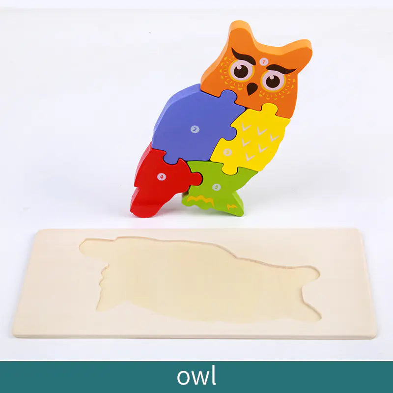 Kid-Friendly Wooden Learning Puzzles - Bulk