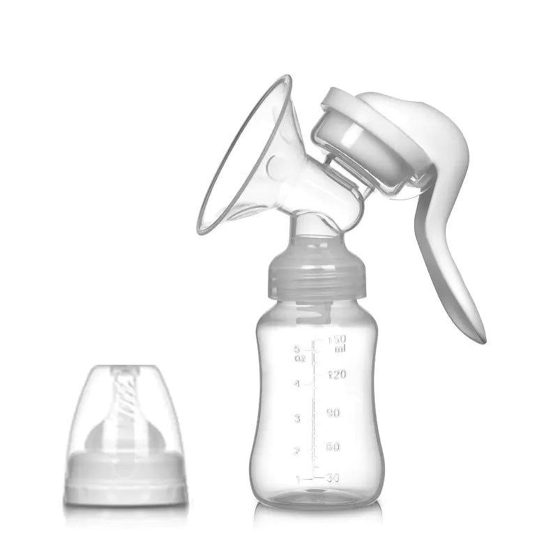 Manual Breast Pump with Silicone Nipple and Collector