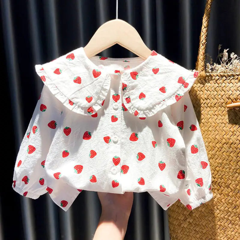 Autumn Baby Girls' Long-Sleeved Blouse Tops