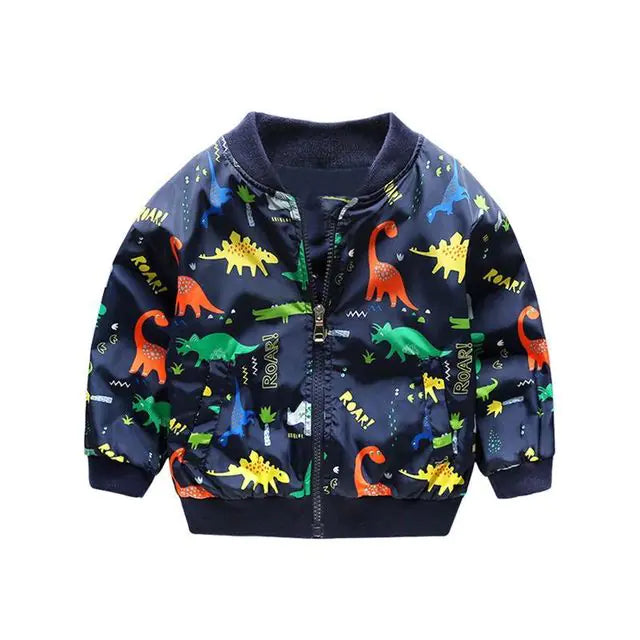 Cute Dinosaur Cartoon Jackets for Kids 1-7T