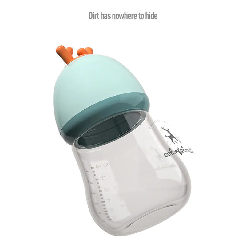 BPA-Free Glass Baby Bottle with Anti-Choke Design