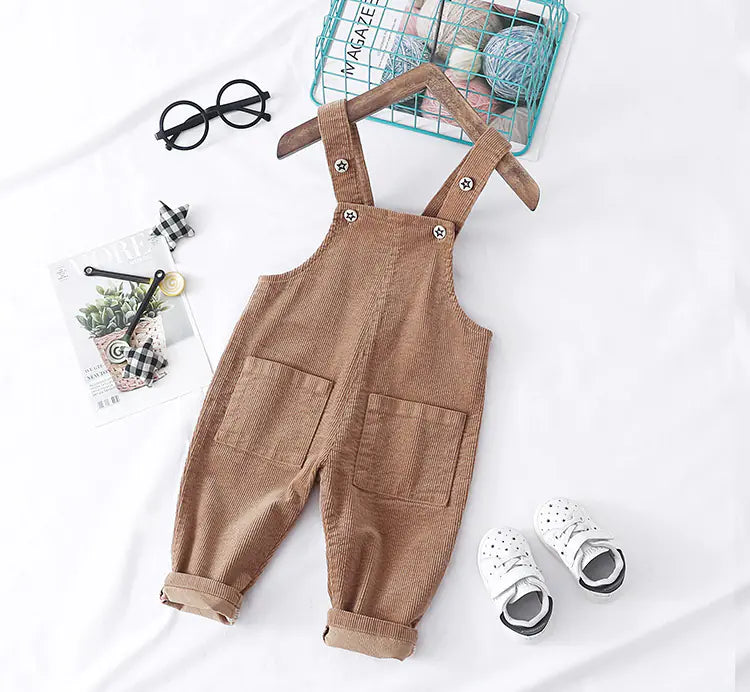 Chic Kid's Solid Overalls