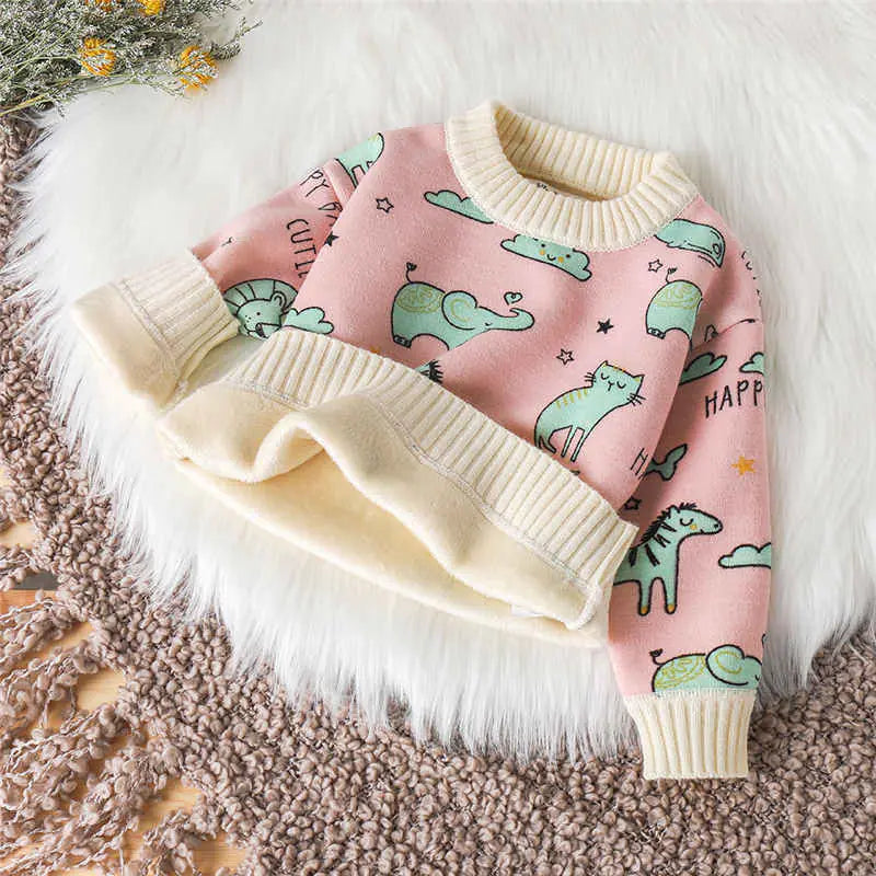 Cashmere Baby Sweater for Girls - Autumn & Winter