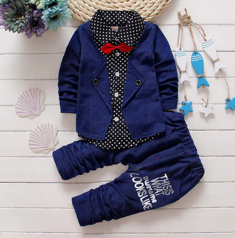 Boys' Casual Two-Piece Suit Set