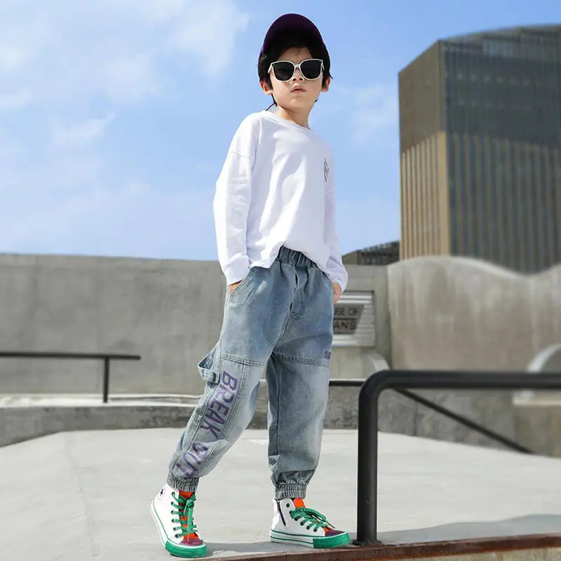 Boys' Loose Western Style Jeans and Trousers