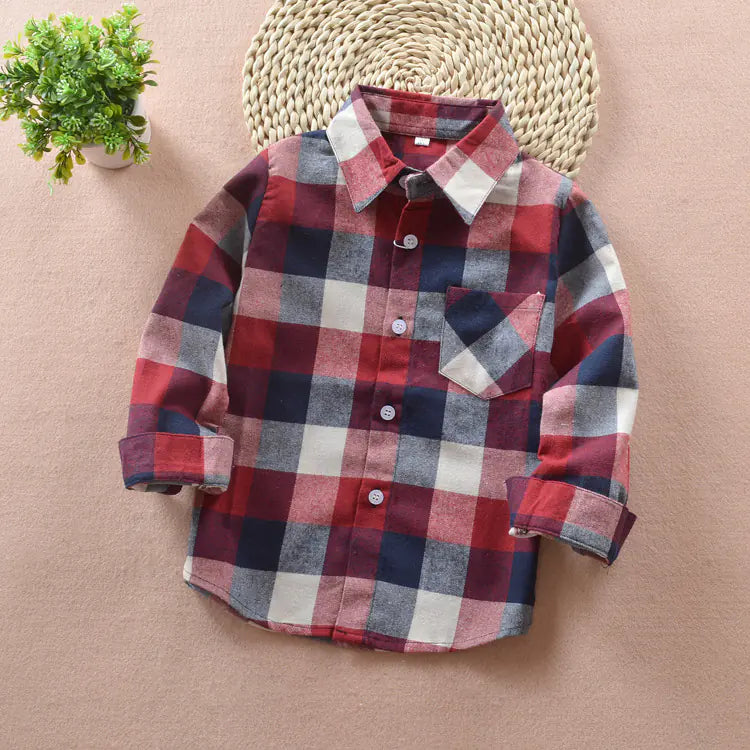 Boys' Checkered Shirt