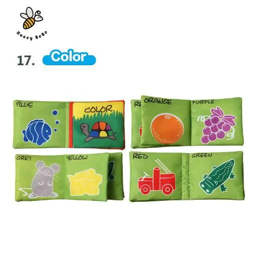 Baby English Fabric Book for Early Education and Learning