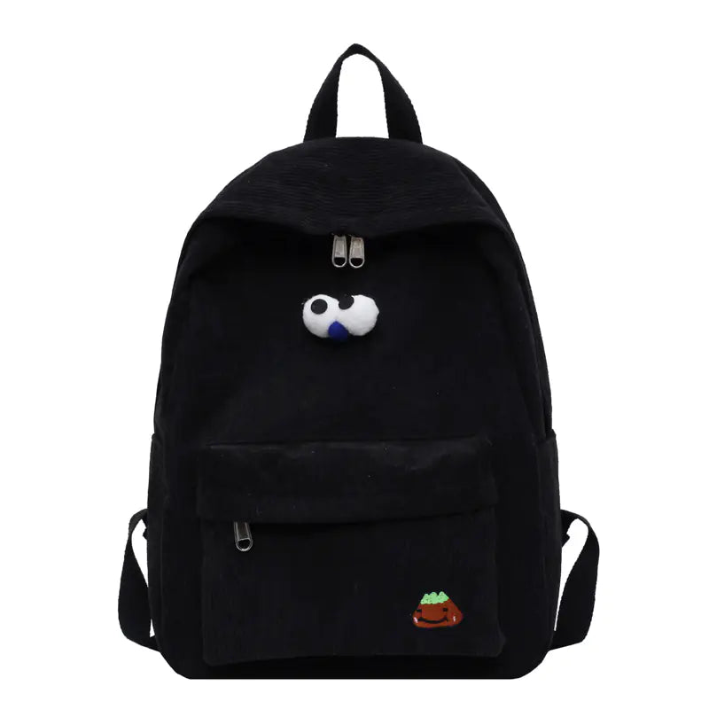 Chic Corduroy High School Backpack