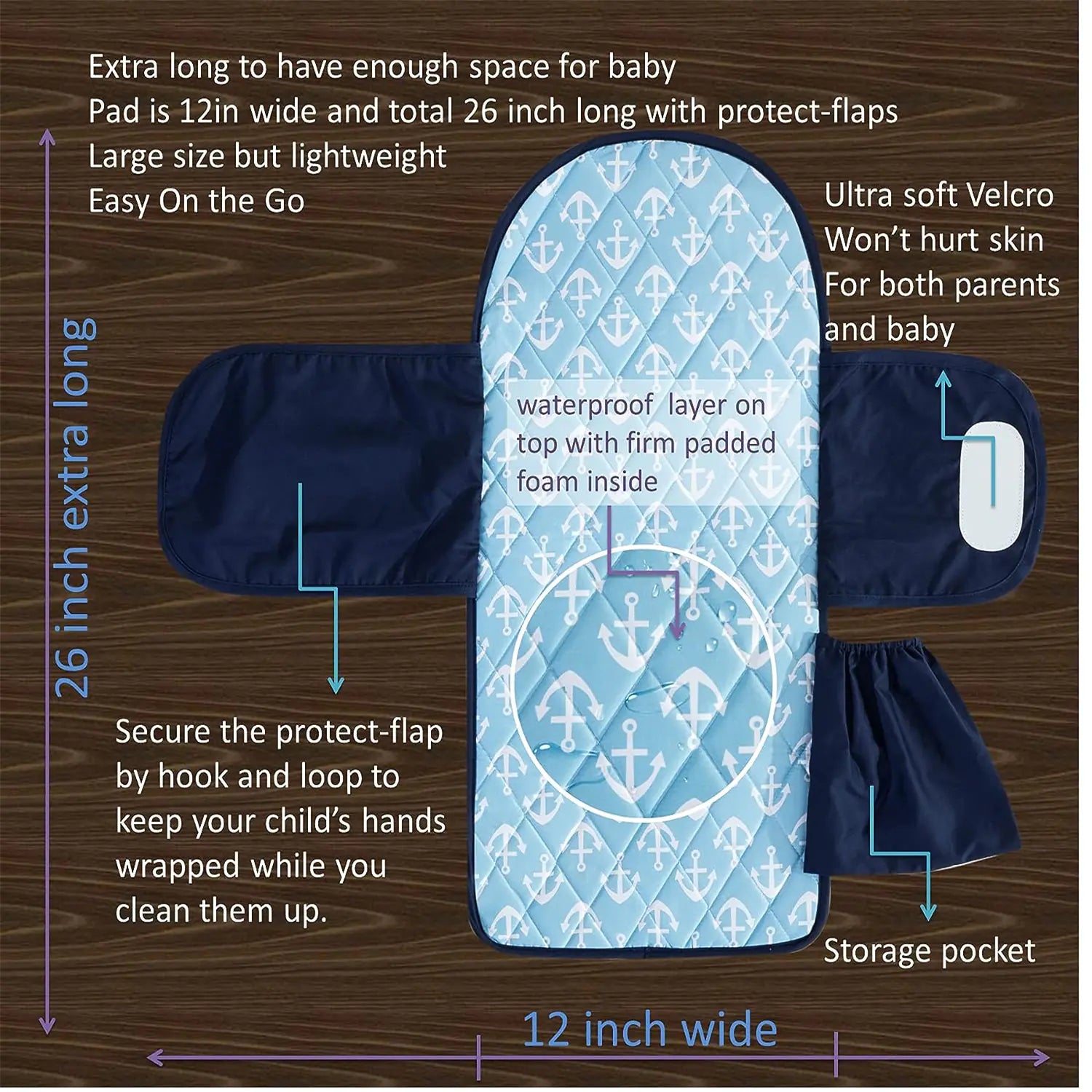 Compact Travel Diaper Mat