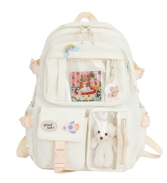 Modern Girls' School Backpack for High School Students