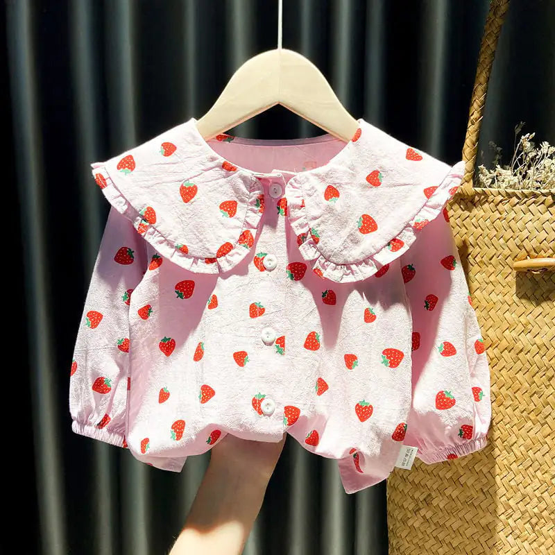 Autumn Baby Girls' Long-Sleeved Blouse Tops