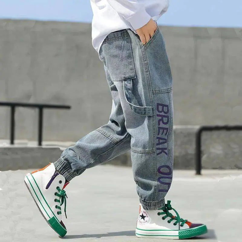 Boys' Loose Western Style Jeans and Trousers