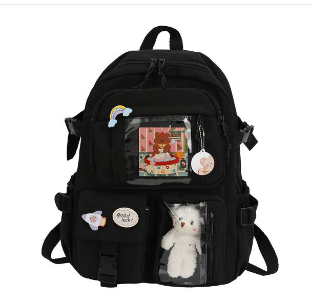 Modern Girls' School Backpack for High School Students