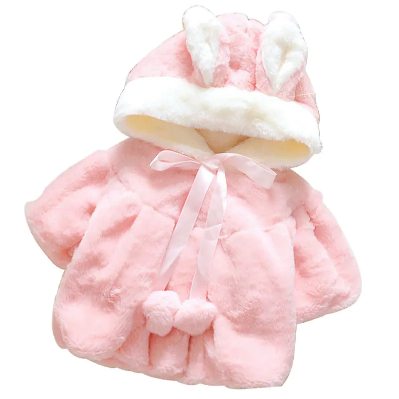 Cuddly Baby Rabbit Coat 0-3Y