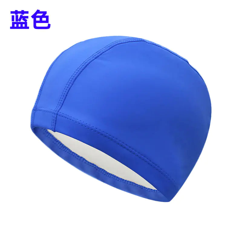 Kids PU Swim Cap with Goggles Set for Boys and Girls