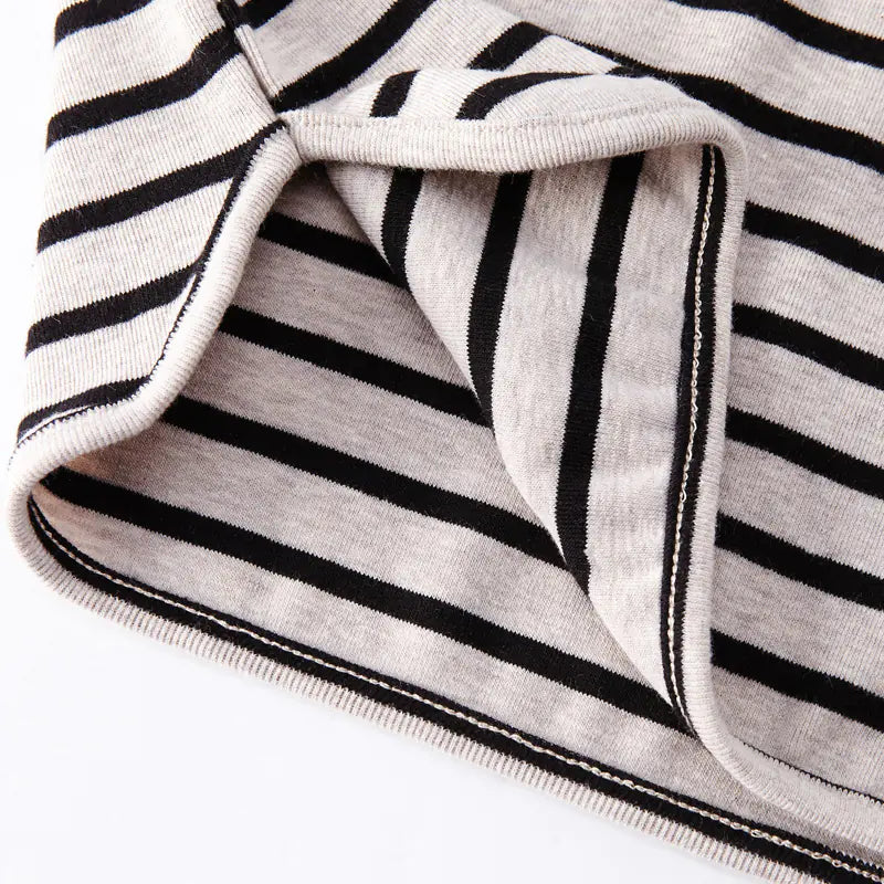 Chic Striped Girls' Cotton Top