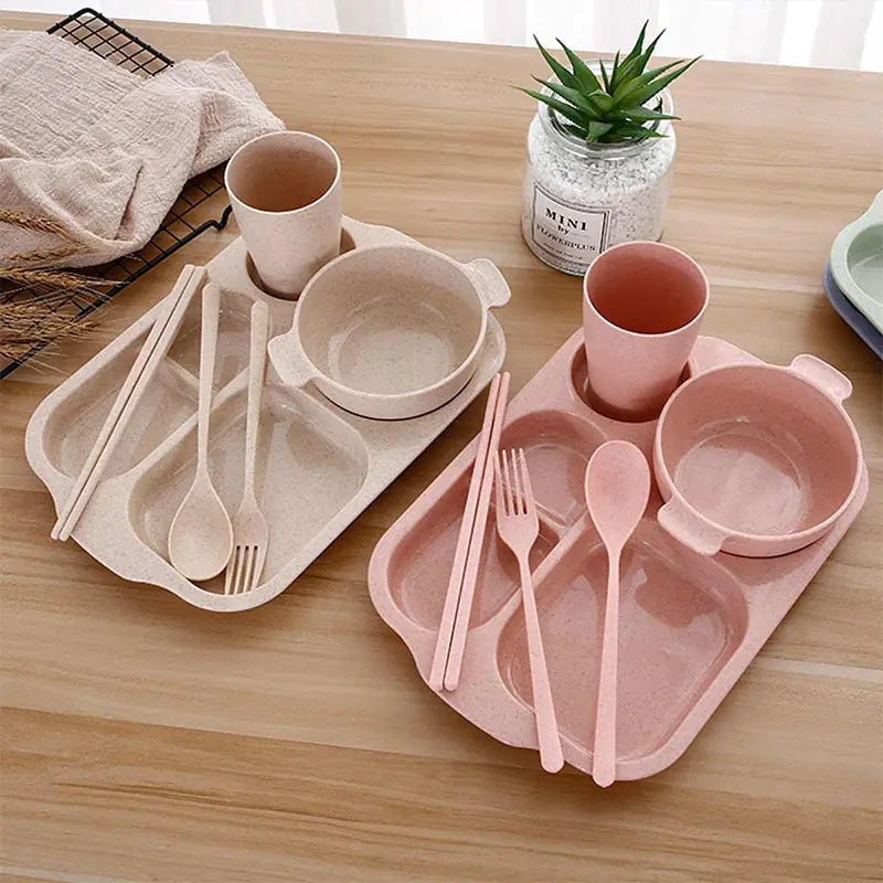 Eco-Friendly Kids' Wheat Dining Set