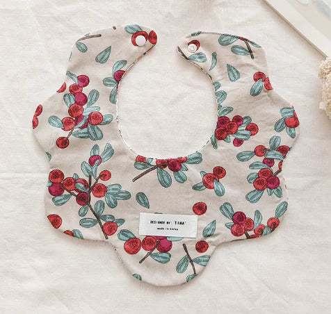 Floral Reversible Baby Bibs & Cloths Set