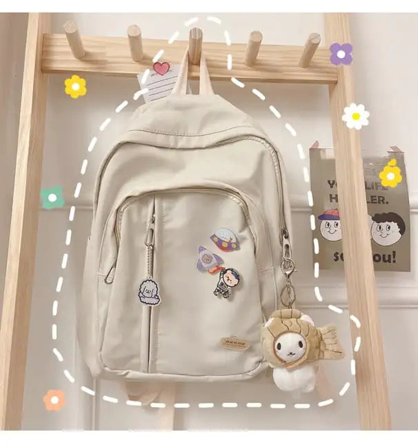 Korean Harajuku Style Backpack for Middle School Girls