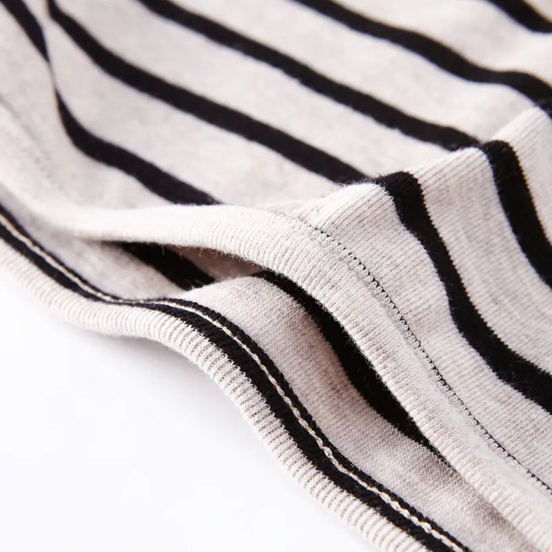 Chic Striped Girls' Cotton Top