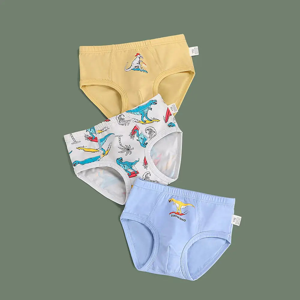 Cartoon Dinosaur Print Baby Trousers for Boys