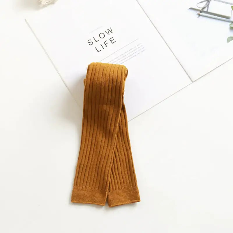 Candy Colored Double Needle Baby Leggings