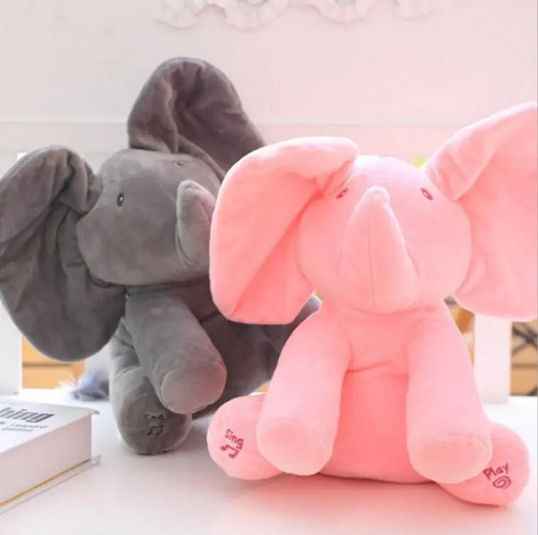 Melodic Elephant Plush Toy