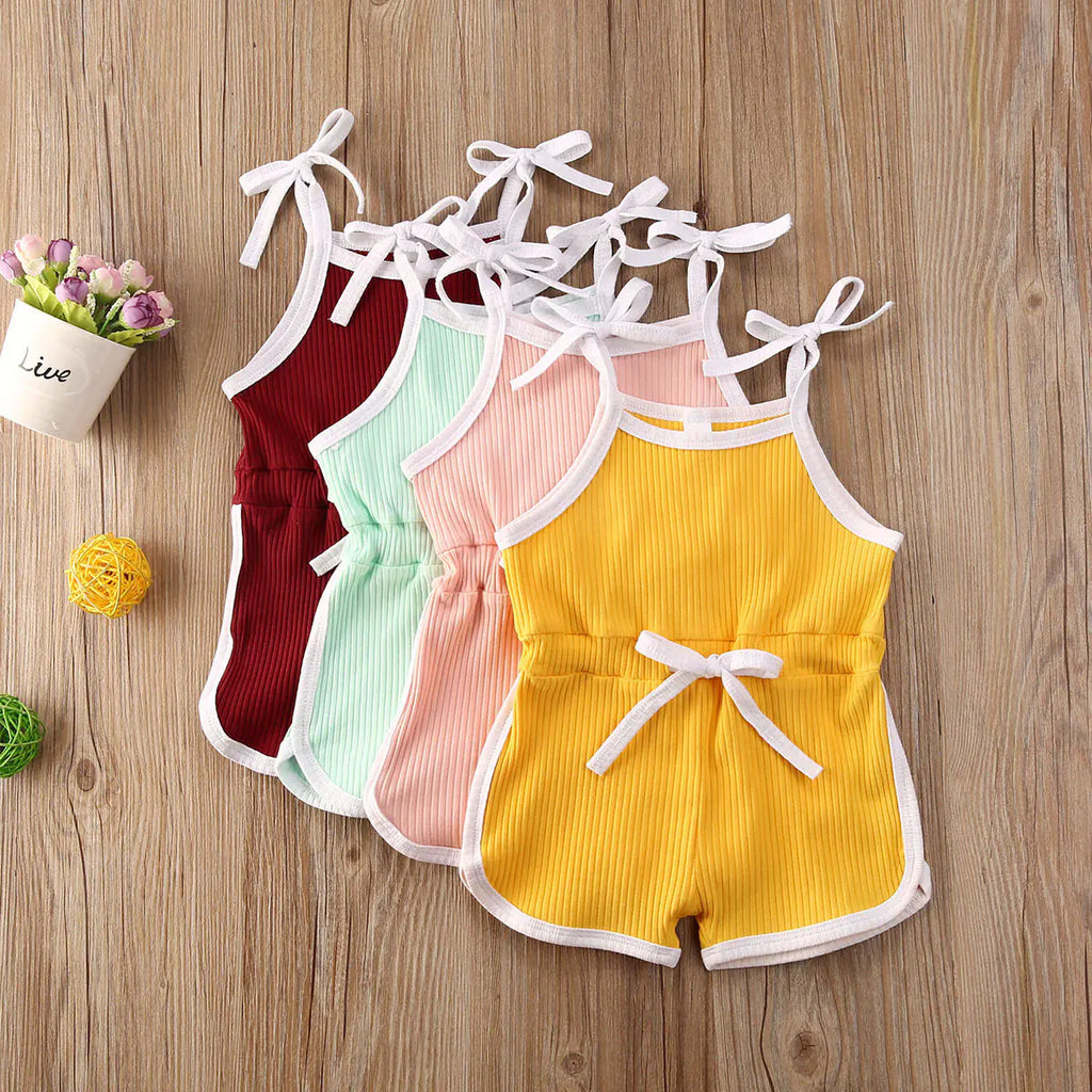 2020 New Baby Girl Striped Romper Summer Outfit