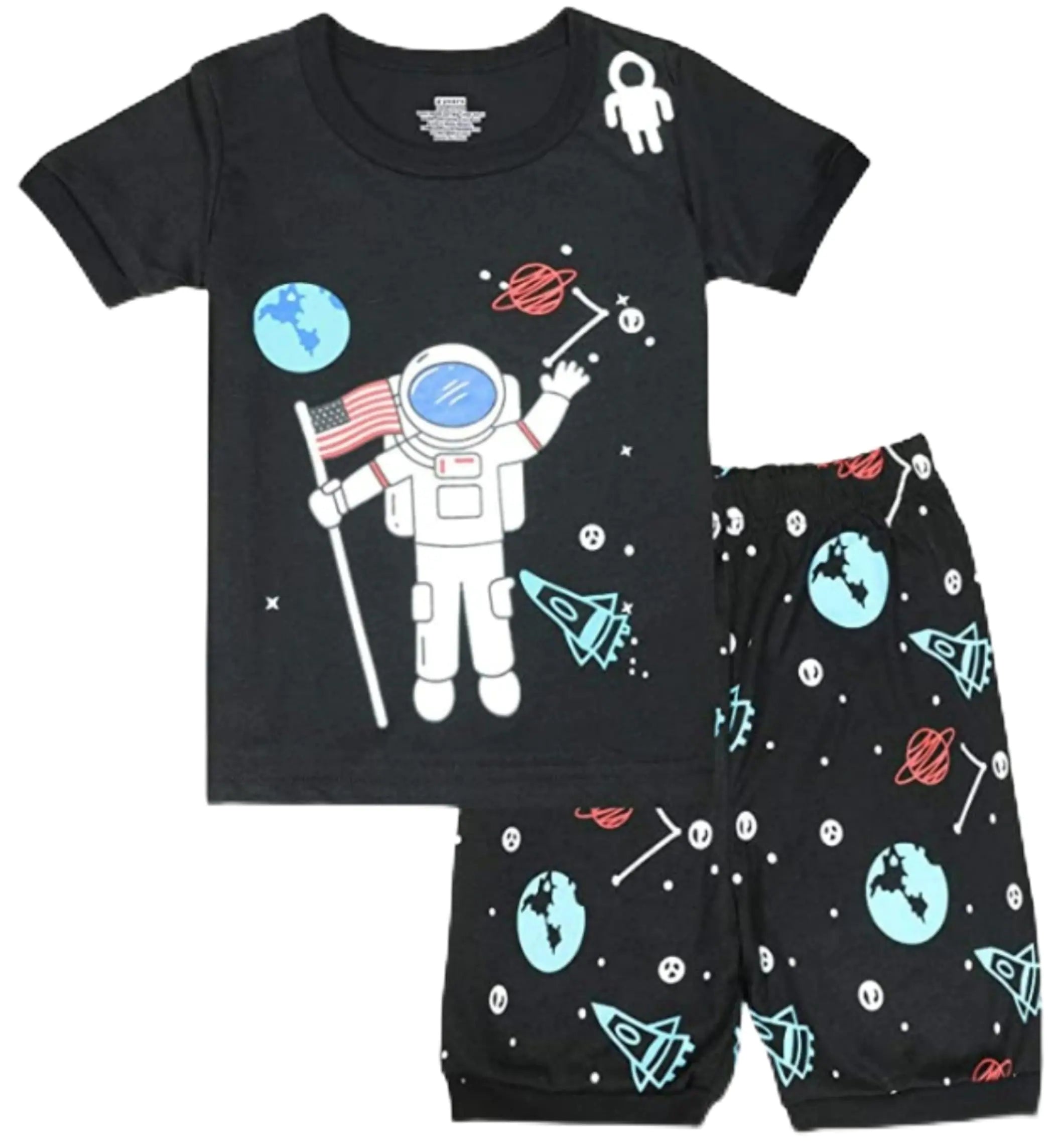 Cotton Crew Boys Pajamas Set - Striped Long Sleeve & Soft Pants for Kids
