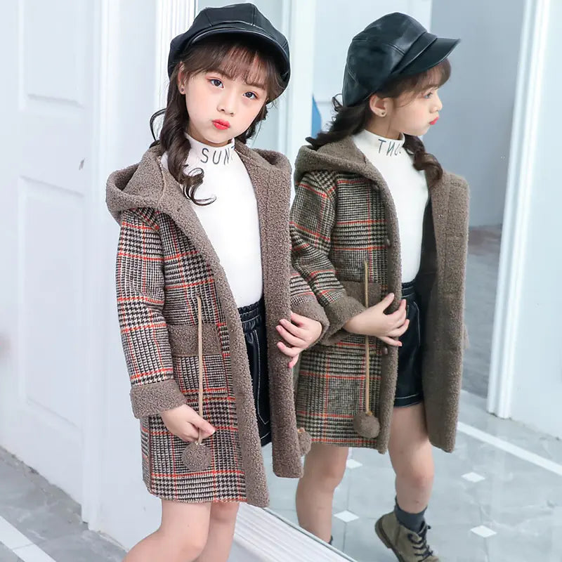 Korean Style Thick Woolen Jacket for Kids