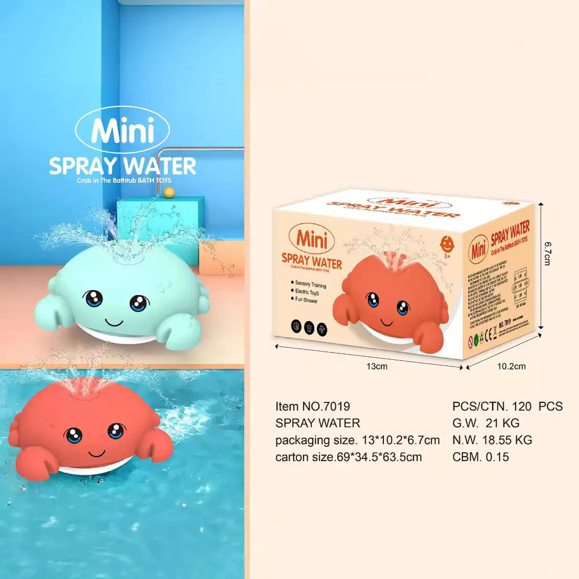 Electric Light-Up Water Spraying Whale Toy for Kids