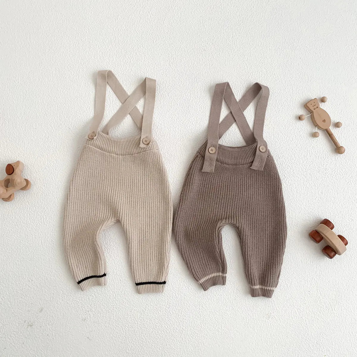 Girls' Casual Knitted Sweater and Trousers Set
