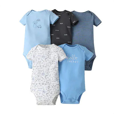 Bright & Comfy Infant Romper Bundle (5pc)