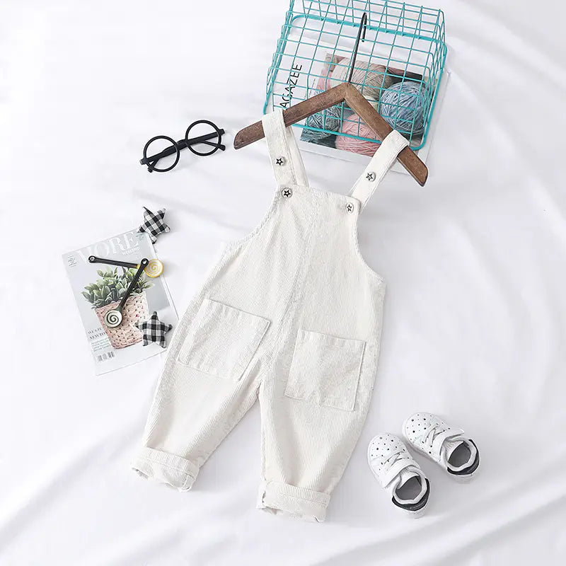 Chic Kid's Solid Overalls