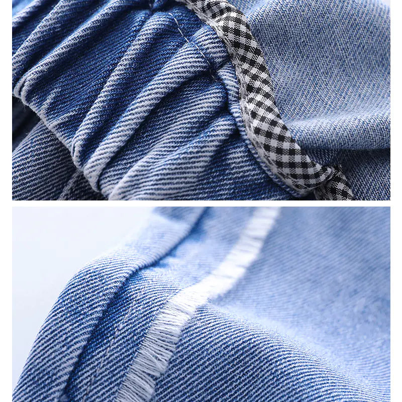 Girls' Wide Leg Casual Jeans - Comfortable Fashion Trousers