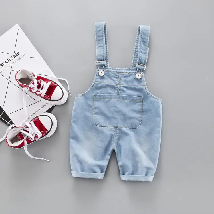 Kids' Fashion Denim Overalls