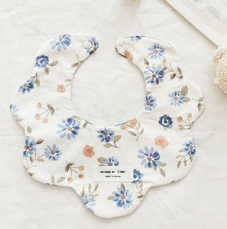 Floral Reversible Baby Bibs & Cloths Set