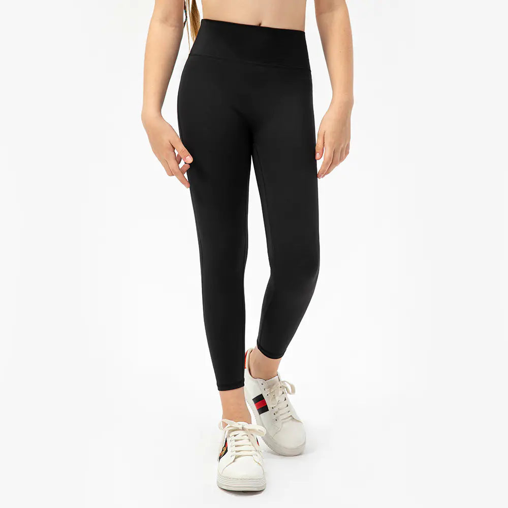 Graffiti Print Tight Trousers for Girls' Running